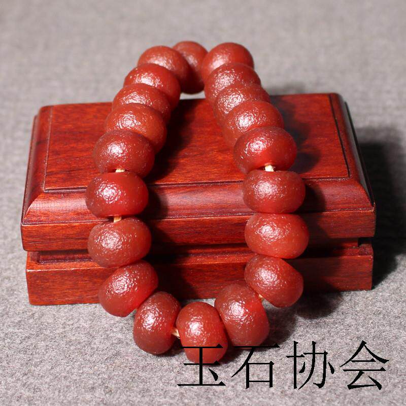精选款和田玉精品特色温润细腻南红玛瑙算盘珠男女款手链手串包邮