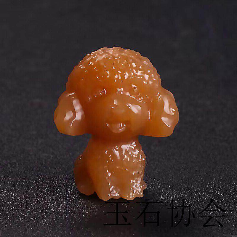 新疆高端和田玉泰迪吊坠全糖料玉石生肖狗狗萌宠挂件男女款玉坠