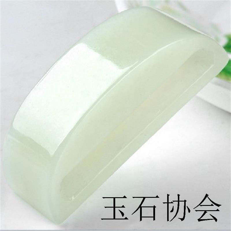正宗新疆和田玉色皮带扣天然正品青白玉腰缠万贯腰扣腰佩男款证书