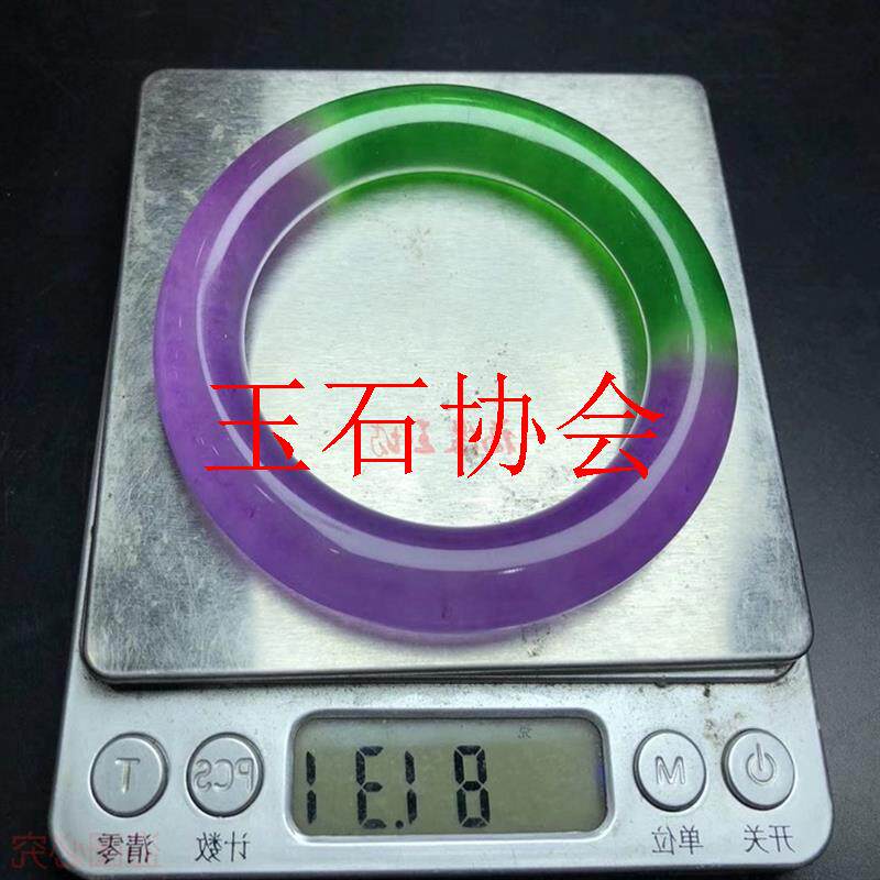 缅甸A货翡翠冰种阳绿条手镯