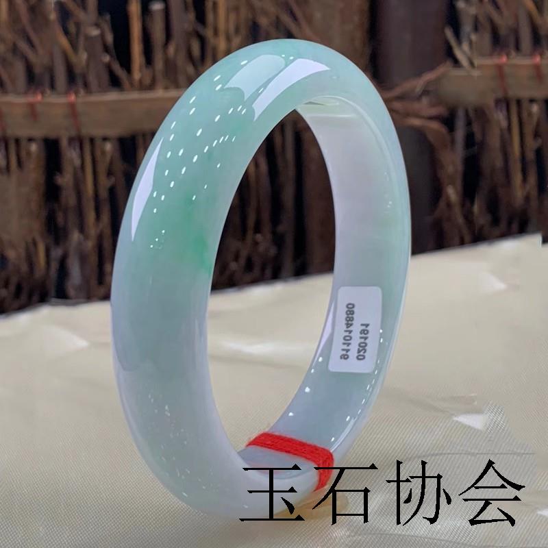 老坑翡翠色玉手镯冰糯种阳绿糯种浅绿正圈玉镯原石圆镯子玉石精选
