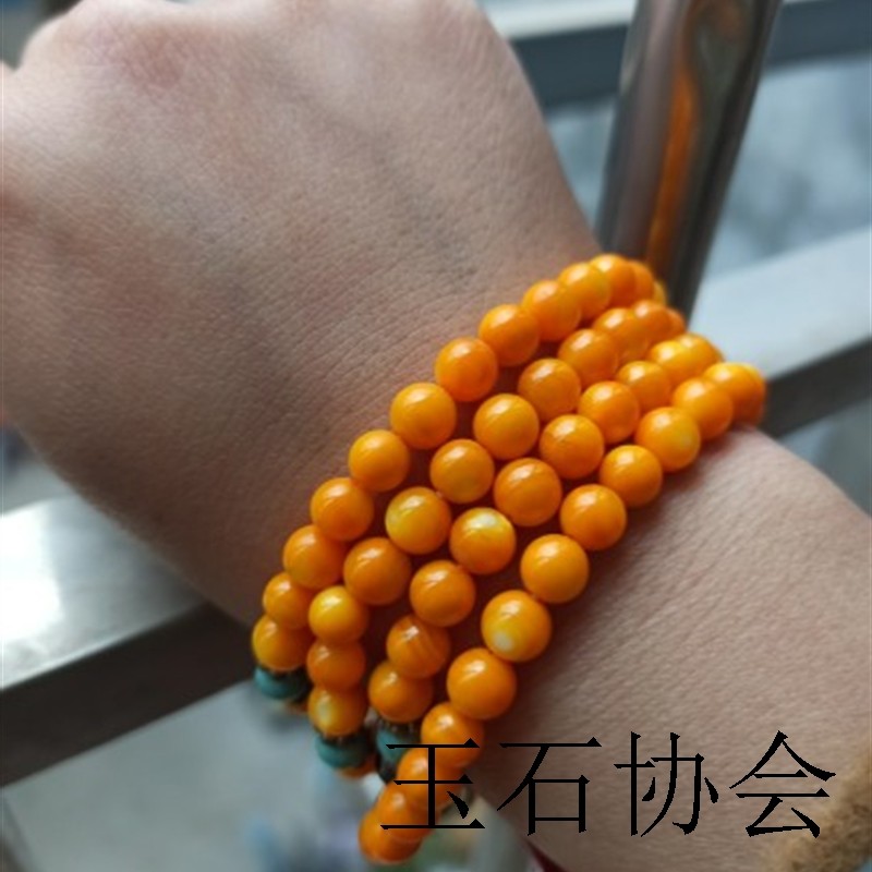 经典黄金缠丝圆珠手链多层多宝串108颗佛珠毛衣链男女饰品8MM项链