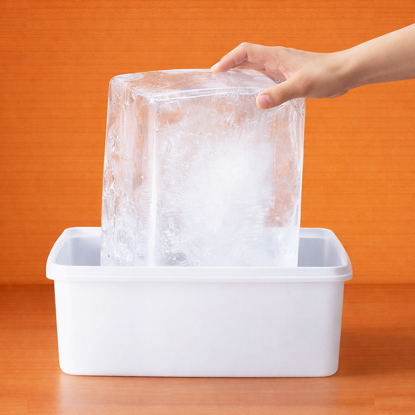 酒吧灵魂超大号易清洗制冰盒大冰块盒带盖冷冻盒无异味存放冷藏盒