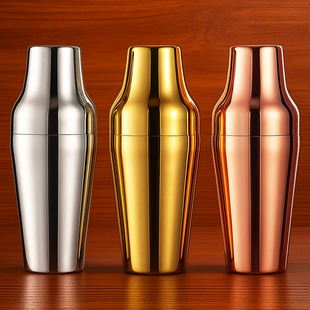 酒吧灵魂 经典款法式650ml不锈钢二段式摇酒壶调酒器雪克壶Shaker