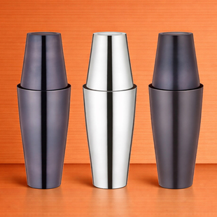 酒吧灵魂日本原装进口YUKIWA无底波士顿摇酒壶套装调酒壶雪克壶