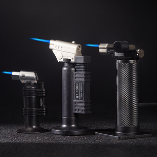 酒吧灵魂防风直冲喷火枪高温小焊枪反复充气式气体打火机便携式枪