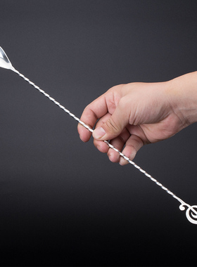 酒吧灵魂新款造型音符40cm调酒师吧勺调酒棒搅拌勺工具barspoon勺