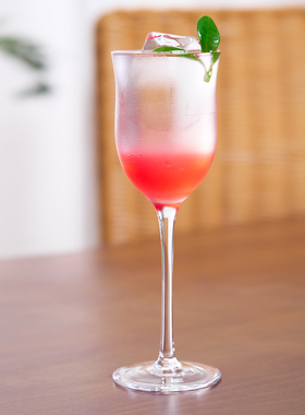 BARSOUL无铅水晶高脚腰身190ml干马天尼玛格丽特鸡尾品鉴闻香酒杯