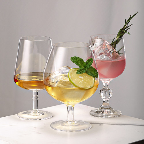 送无铅水晶白兰地鸡尾酒杯洋酒杯