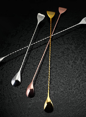 酒吧灵魂 日式进口过滤棒系列细螺纹长吧勺搅拌勺调酒棒Bar Spoon