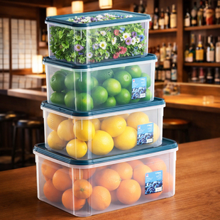 酒吧灵魂吧台原材料薄荷叶柠檬水果保鲜盒12500ml大号制冰盒系列