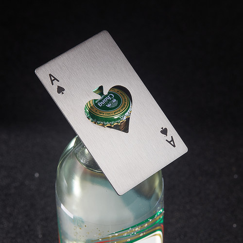 酒吧灵魂扑克开瓶器黑桃个性