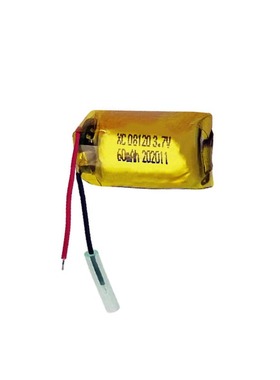 3.7V小圆柱可充电聚合物锂电池08120-60mAh 快充耳机助听器电池