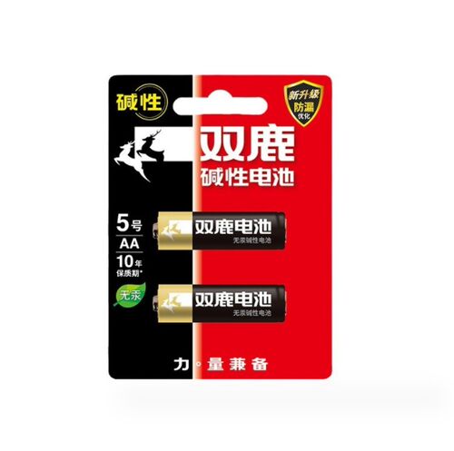 双鹿电池LR03碱性电池1.5V防漏无汞碱性电池5号7号电池玩具 剃须