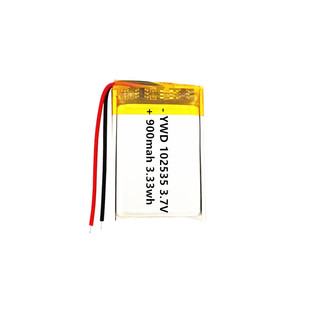 足容量900mAh锂电池102535 3.7V聚合物颈椎按摩仪迷你风扇A品软包