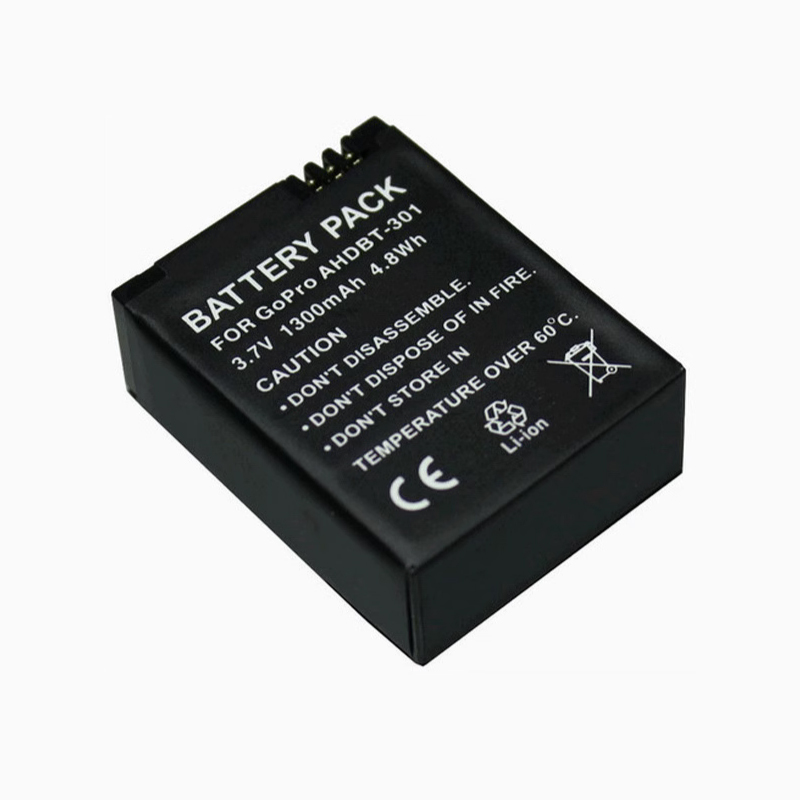 AHDBT-301/302电池 适用于goproHero3 运动摄像机相机电池配件