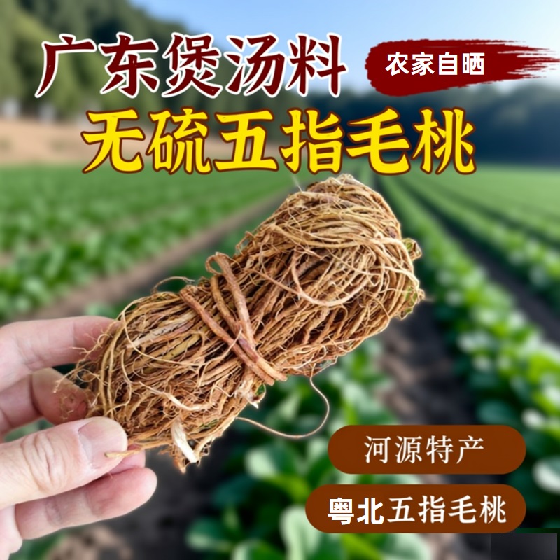 五指毛桃根晒干五爪龙广东河源特产煲汤材料泡茶其他药食同源食品