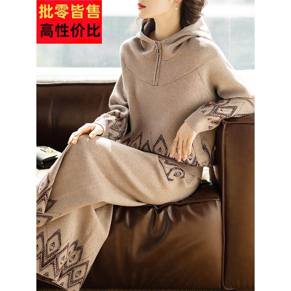 休闲大码运动服中老年妈妈春装洋气质宽松套装春秋2025新款卫衣女