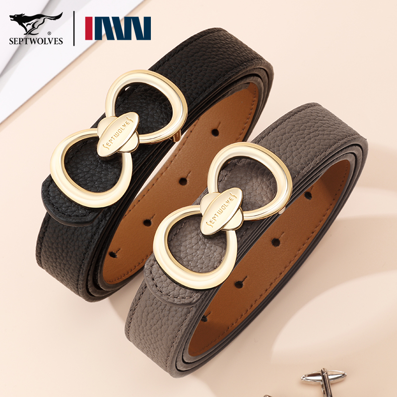 七匹狼女士真皮腰带2025新款