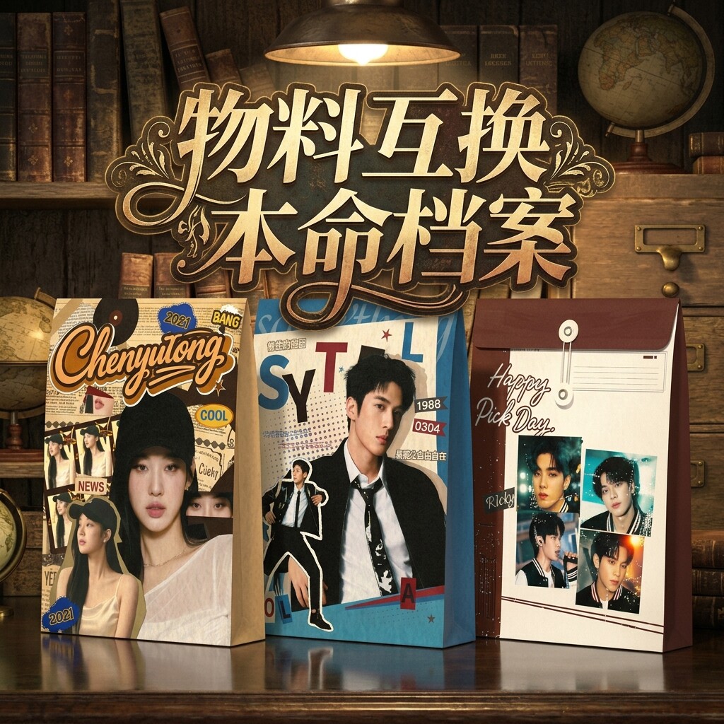 明星档案袋定制应援物料漫展爱豆演唱会周边来图定制加厚资料袋cx图片