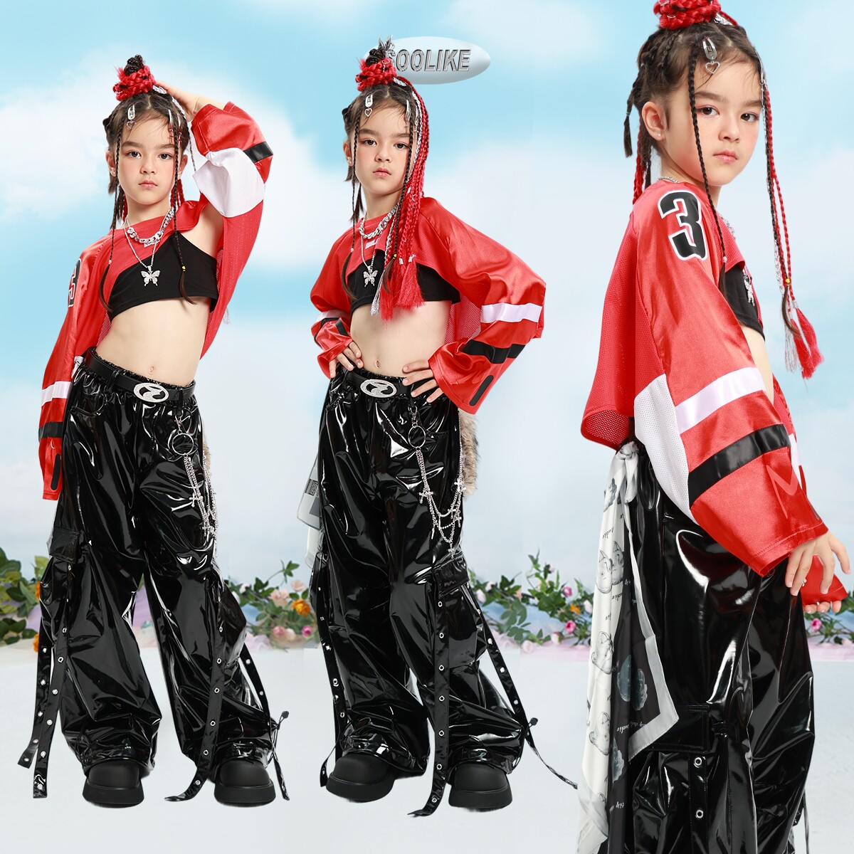 儿童街舞潮服女童辣妹走秀爵士舞