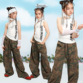 Soolikes小辣妹女童爵士舞jazz演出服儿童T台走秀街舞嘻哈潮服夏