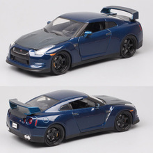 1:24 2009日产GTR R35仿真模型汽车合金跑车速7玩具Nissan收藏