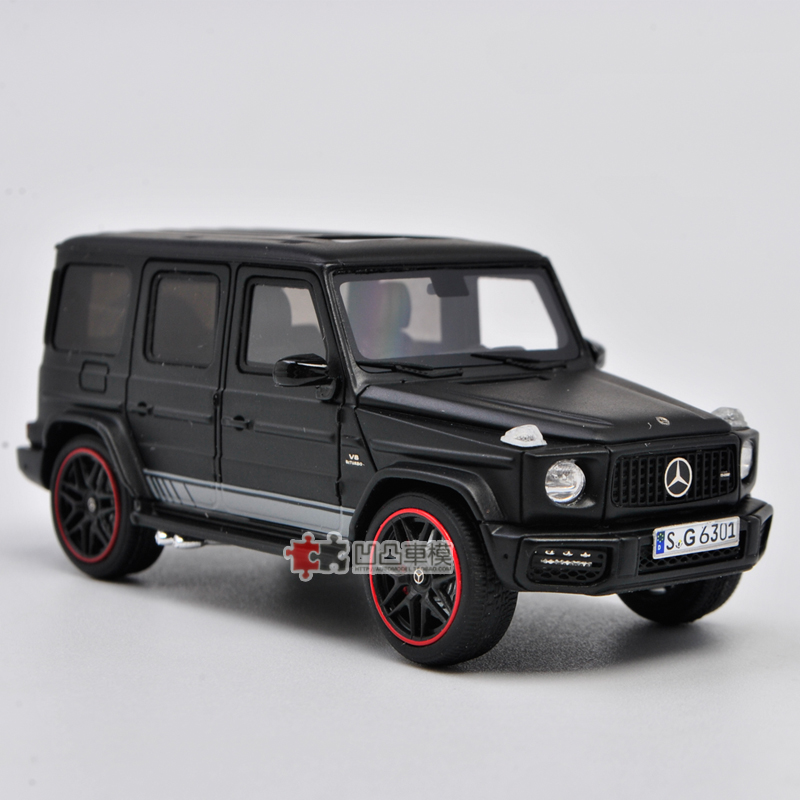 收藏送礼2019款奔驰g63 amg motorhelix限量1:64仿真树脂汽车模型