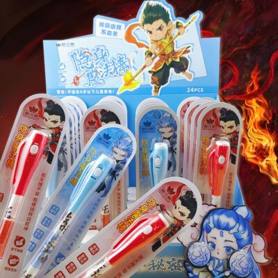 【秘密守护】哪吒魔童闹海隐形魔术笔小学生秘密隐形笔发光暗记标