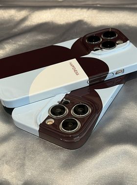 iPhone16promaxins文艺感拼接适用苹果14手机壳iphone13promax菲林超薄硬壳12女软壳11X华为荣耀vivo小米oppo