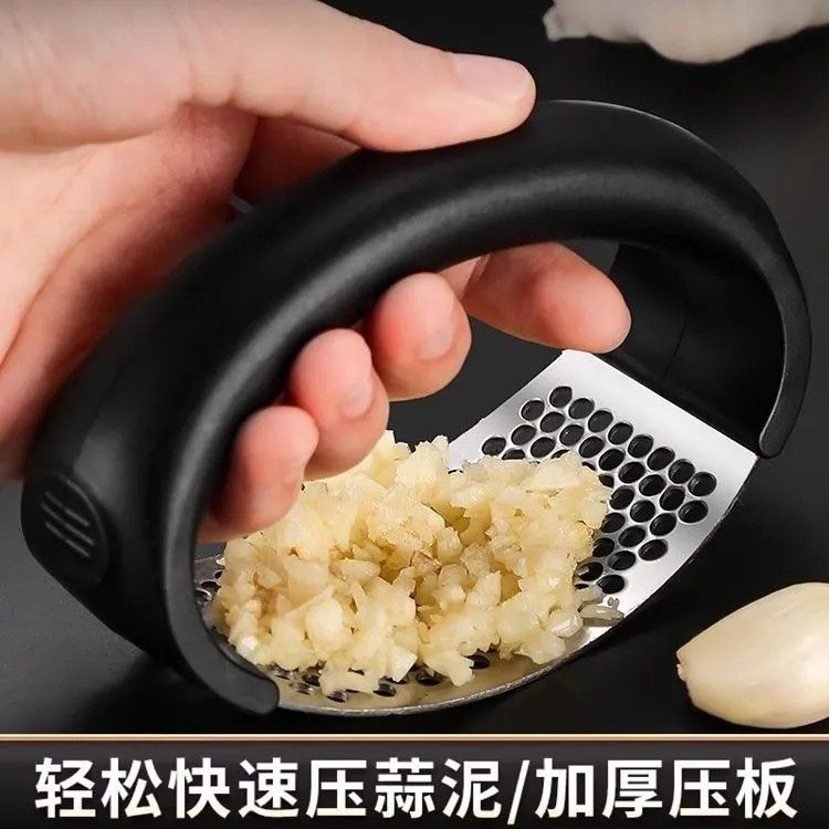 不锈钢手动环形压蒜器大蒜蓉蒜泥神器捣蒜舀子家用厨房拍蒜末工具,厨房/烹饪用具,剥蒜器/压蒜器,淘宝优惠券,粉丝福利购,淘宝优惠卷