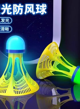 发光羽毛球夜用户外防风球耐打