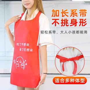 无纺布一次性围裙餐饮专用火锅店龙虾烤肉大人儿童独立包装 定制