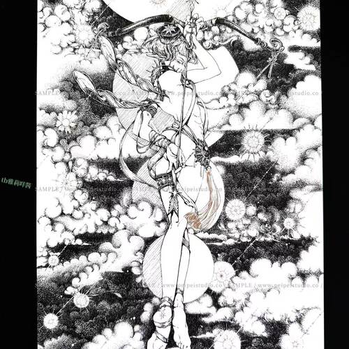 台湾peipei Riso孔版印刷 星辰系列画作 流星