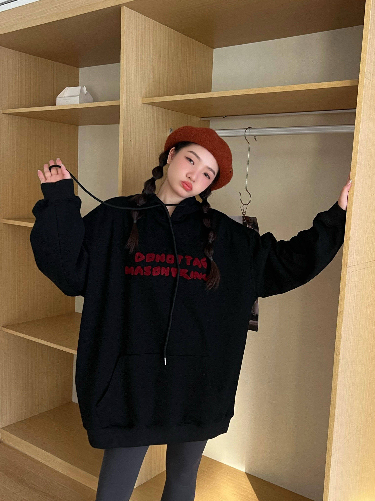 JL SUNFLOWER套头宽松连帽婴儿绒卫衣女冬季大码显瘦刺绣加厚外套,女装/女士精品,卫衣/绒衫,淘宝优惠券,粉丝福利购,淘宝优惠卷