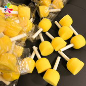 海绵印章蘑菇棒圆形拓印棒工具儿童幼儿园涂鸦绘画美术画画海绵棒