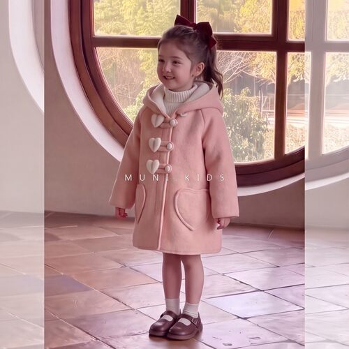 女童呢子大衣冬装2026新款洋气小