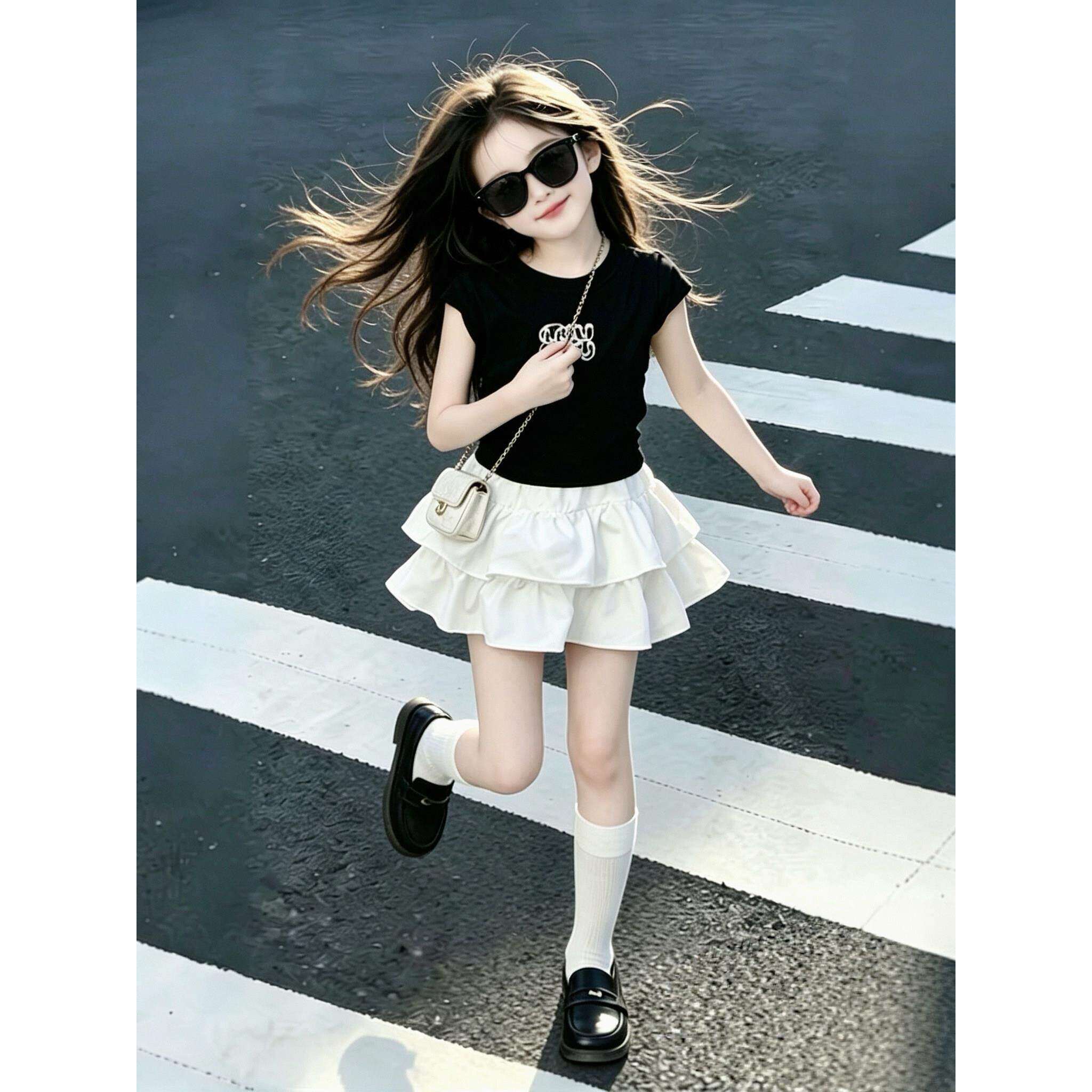女童短裙套装夏2026新款大童女装裙子洋气时髦儿童超好看韩系穿搭