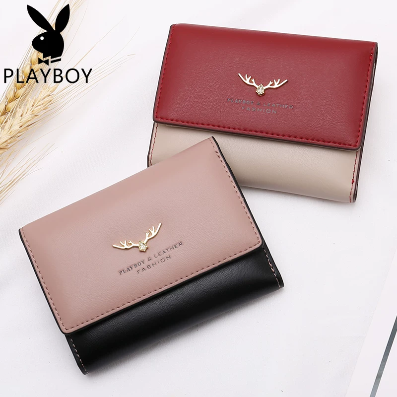 Playboy, короткий кожаный кошелек, стильная держатель для карт, сумка через плечо, 2020