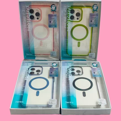【晶彩系列】Benks新款iPhone16Promax磁吸手机壳适用苹果透明15pm超薄防摔16pro保护套全包男女高级相机按键