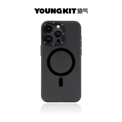 隐沙｜猿气youngkit适用苹果16手机壳磨砂iphone16promax磁吸保护套15pro肤感硅胶高级创意防摔16pm简约外壳