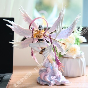 数码宝贝 迪路兽进化天女兽手办 数码暴龙动漫周边二次元模型公仔