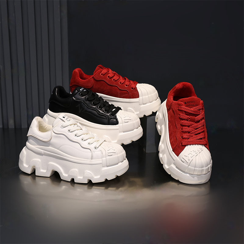 运动鞋秋季休闲增高贝壳头