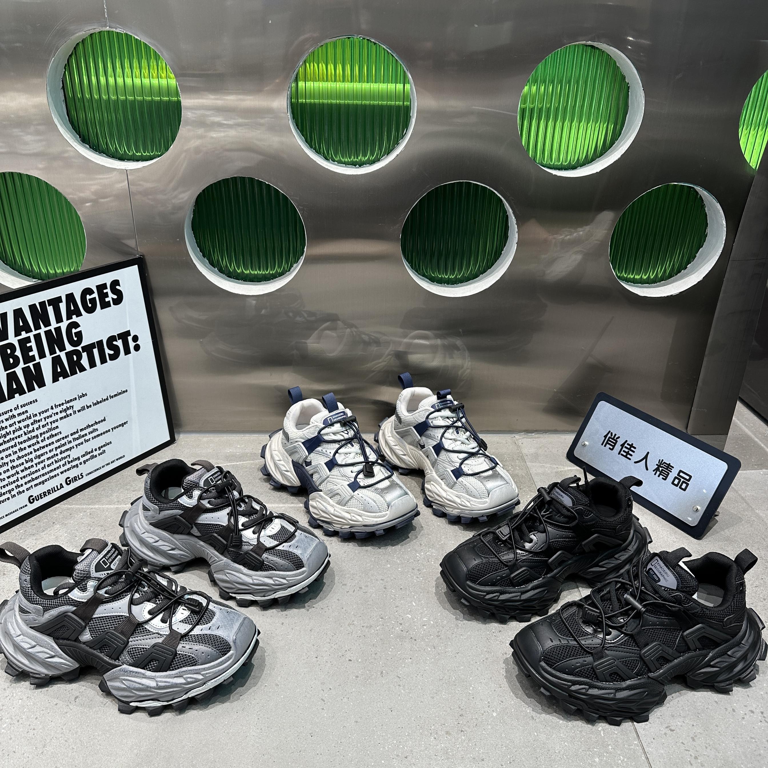 欧洲站登山鞋厚底老爹鞋女ins潮2024年秋新款运动徒步休闲鞋舒服