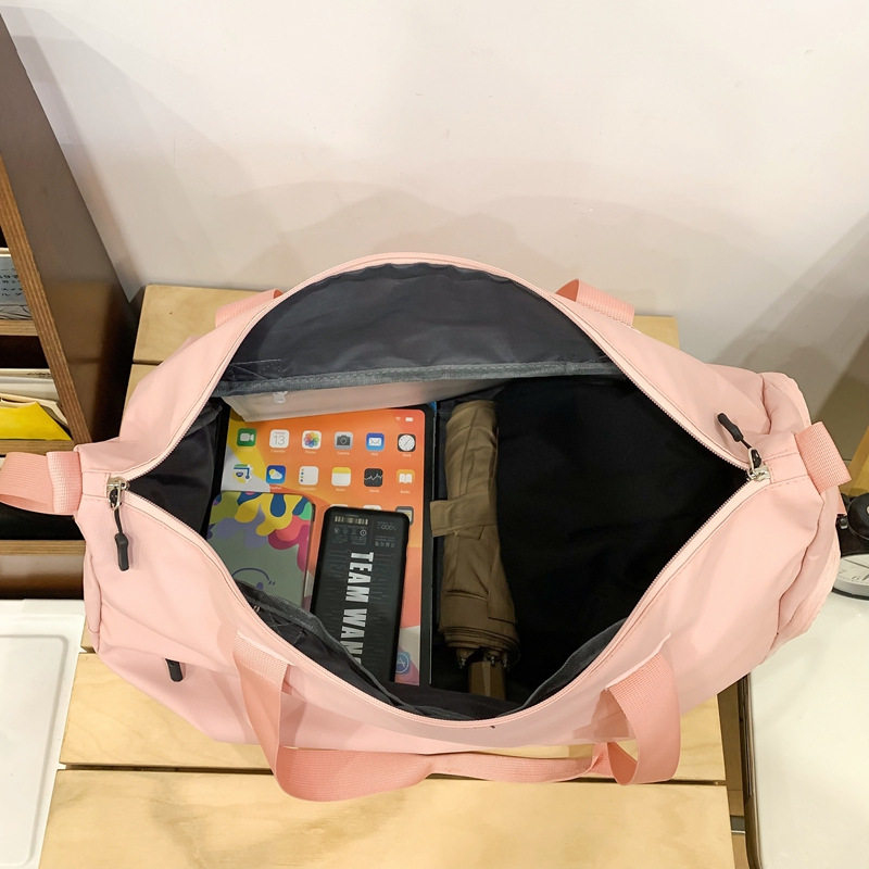 简约时尚健身包干湿分离鞋位训练瑜伽包女大容量休闲运动旅行包