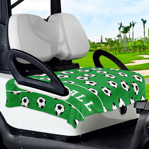 足球印花高尔夫球车座椅套