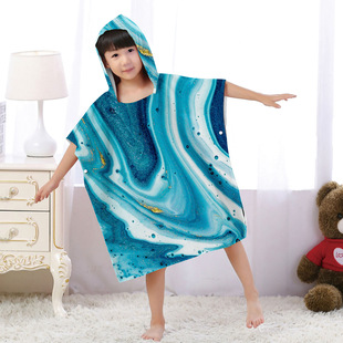 流沙连帽浴巾居家速干浴袍亲子款 户外运动浴巾外套温泉游泳斗篷16