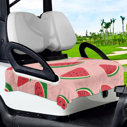 清洁安装方便西瓜印花坐垫