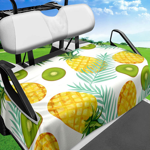 清洁安装方便菠萝印花坐垫