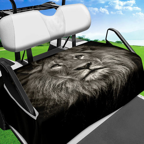 狮子动物高尔夫球车座毛巾毯